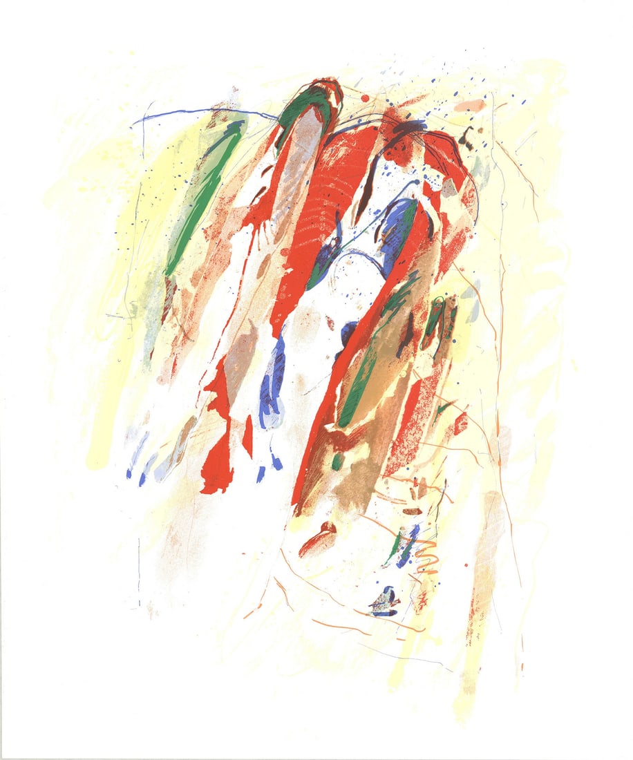 Abstract Silkscreen Serigraph 2005 Waves 33.5" x 28" HANS MEYER PETERSEN (1 of 1)