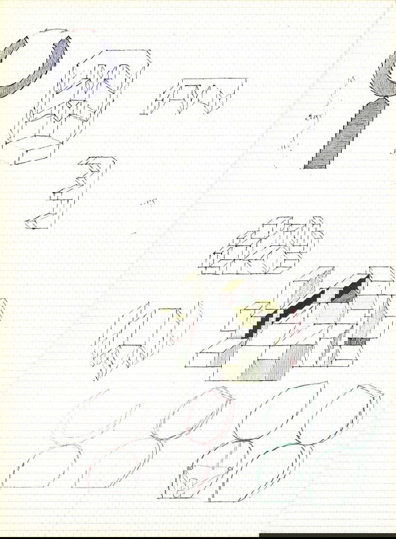 Study IV Lithograph 15" x 11" by ALAIN LE YAOUANC 1970 Contemporary (1 of 4)