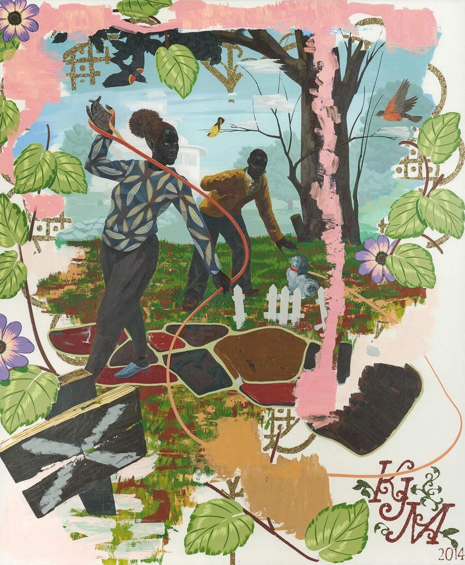 KERRY JAMES MARSHALL Vignettes: Vignette #15 16.75" x 13.75" Lithograph (1 of 4)