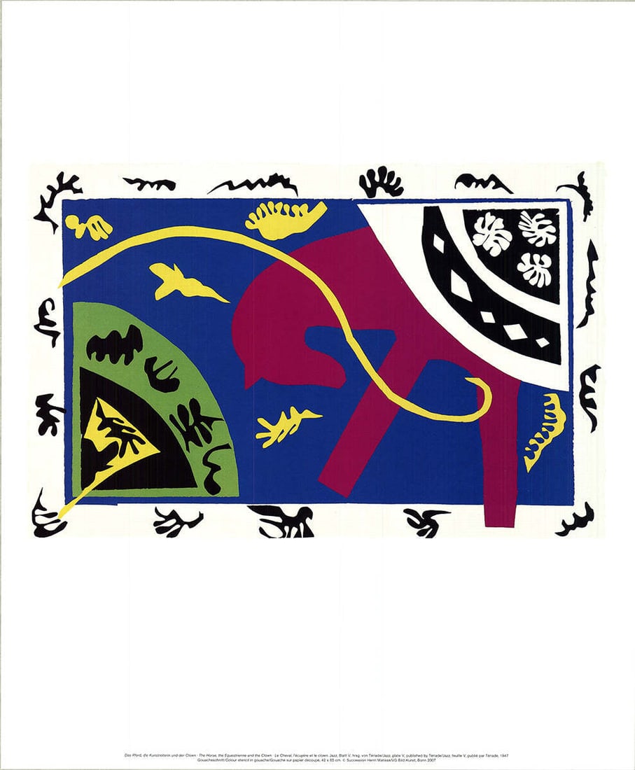 Lithogr HENRI MATISSE The Horse the Equestrienne and the Clown 23" x 19" Offset (1 of 4)