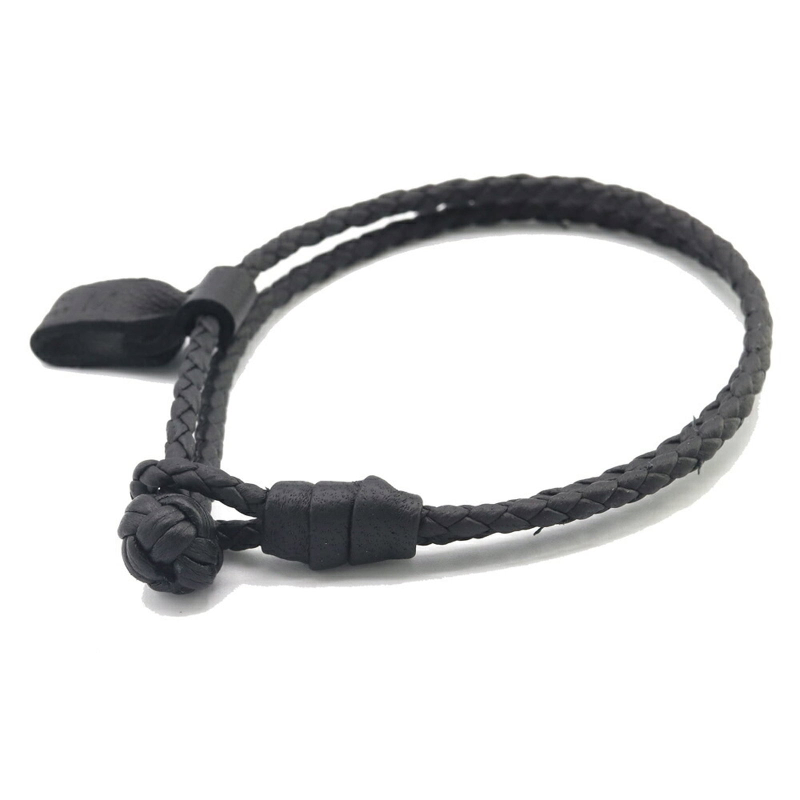 Leather Bottega Veneta Charm Bracelet: Leather Bottega Veneta Charm Bracelet Bottega Veneta black leather charm bracelet, suitable for men and women, measures 18.5cm (7.28 inches), in mint condition. Item Specifics: Brand: Bottega Veneta T