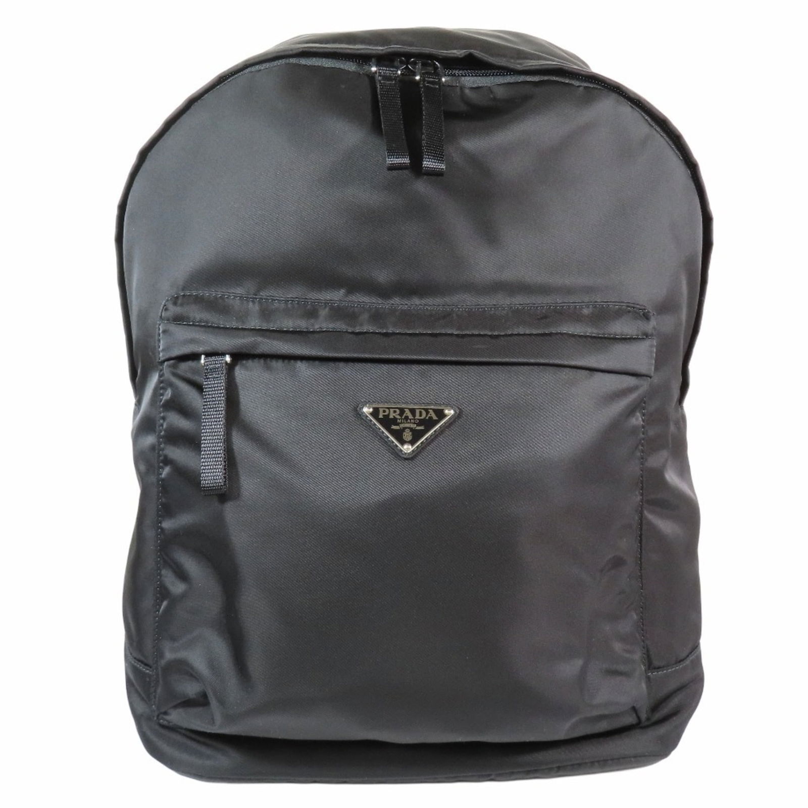 Nylon Prada Backpack: Nylon Prada Backpack Prada nylon backpack in black, suitable for both men and women, measuring 41cm x 30cm x 16cm, in mint condition. Item Specifics: Brand: Prada Type: Backpack Material: Nylon Color: