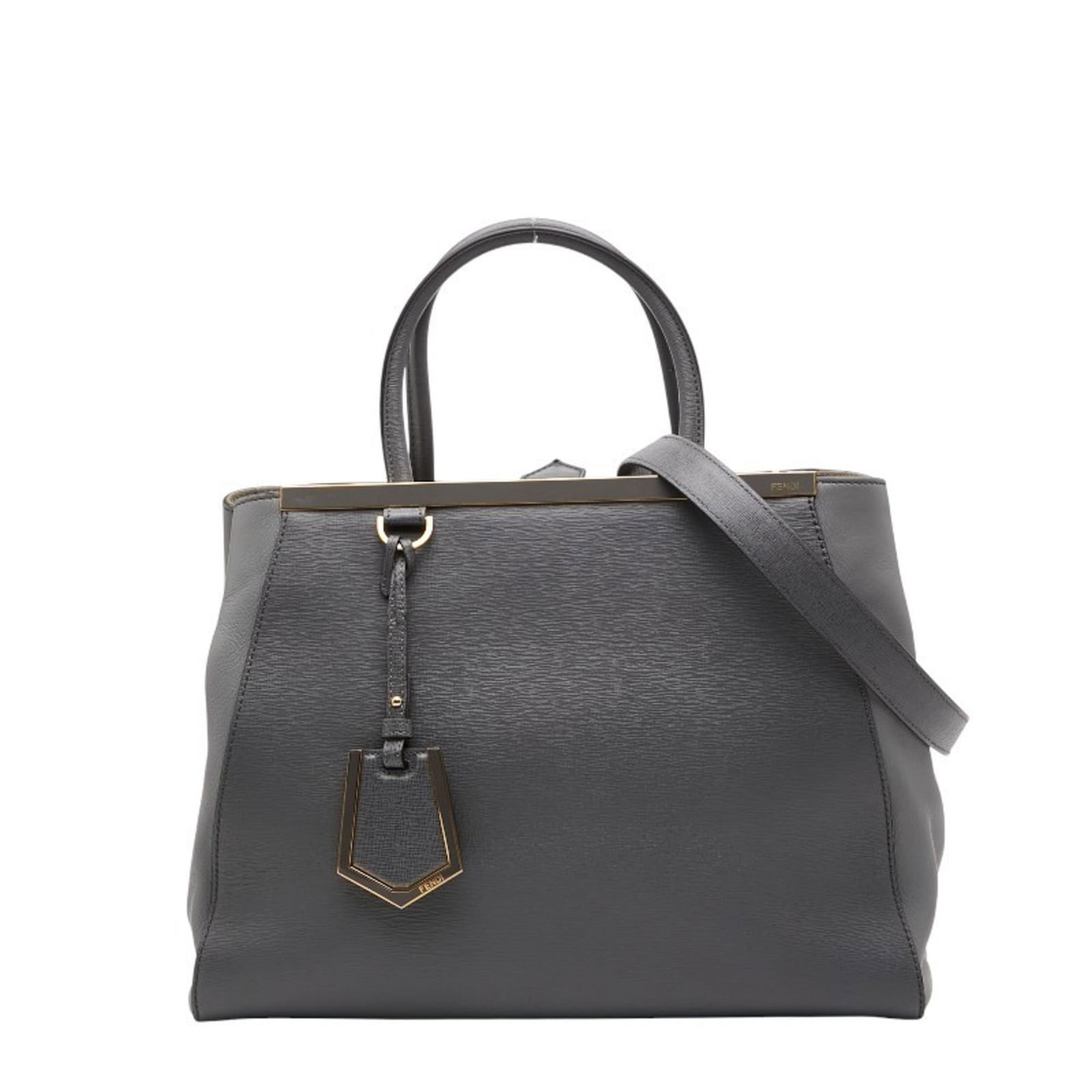 Shoulder Bag Fendi: Shoulder Bag Fendi This Fendi leather shoulder/tote bag in gray measures 28cm x 35.5cm x 14.5cm and is in good condition with visible signs of wear. Item Specifics: Brand: Fendi Type: Shoulder Bag, To