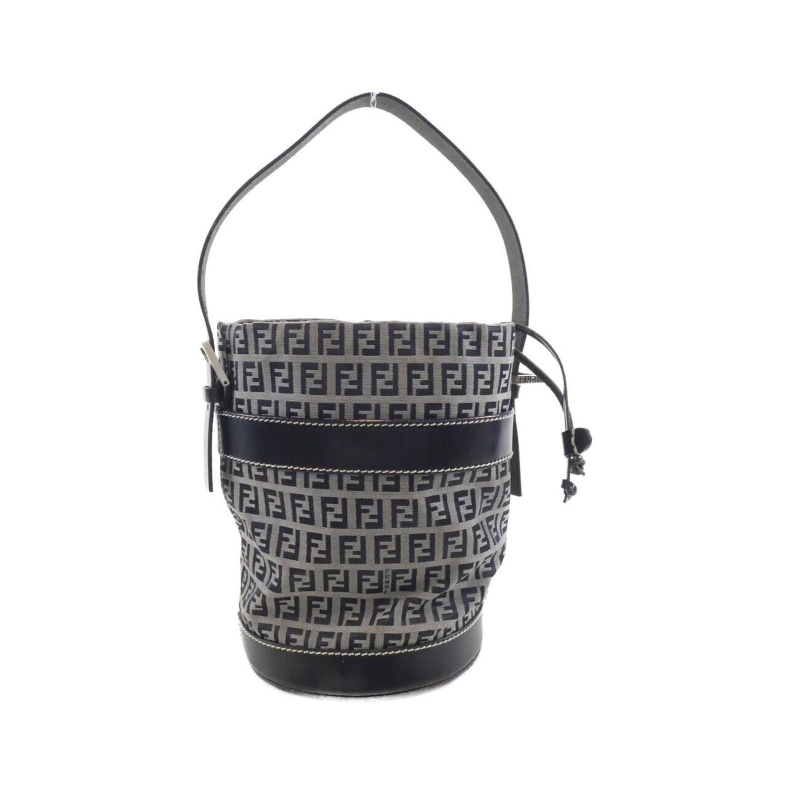 Canvas Fendi Handbag: Canvas Fendi Handbag Used Fendi handbag made of canvas and leather, measuring 21cm x 16cm x 16cm (8.26'' x 6.29'' x 6.29''), shows traces of usage but is in acceptable condition. Item Specifics: Brand
