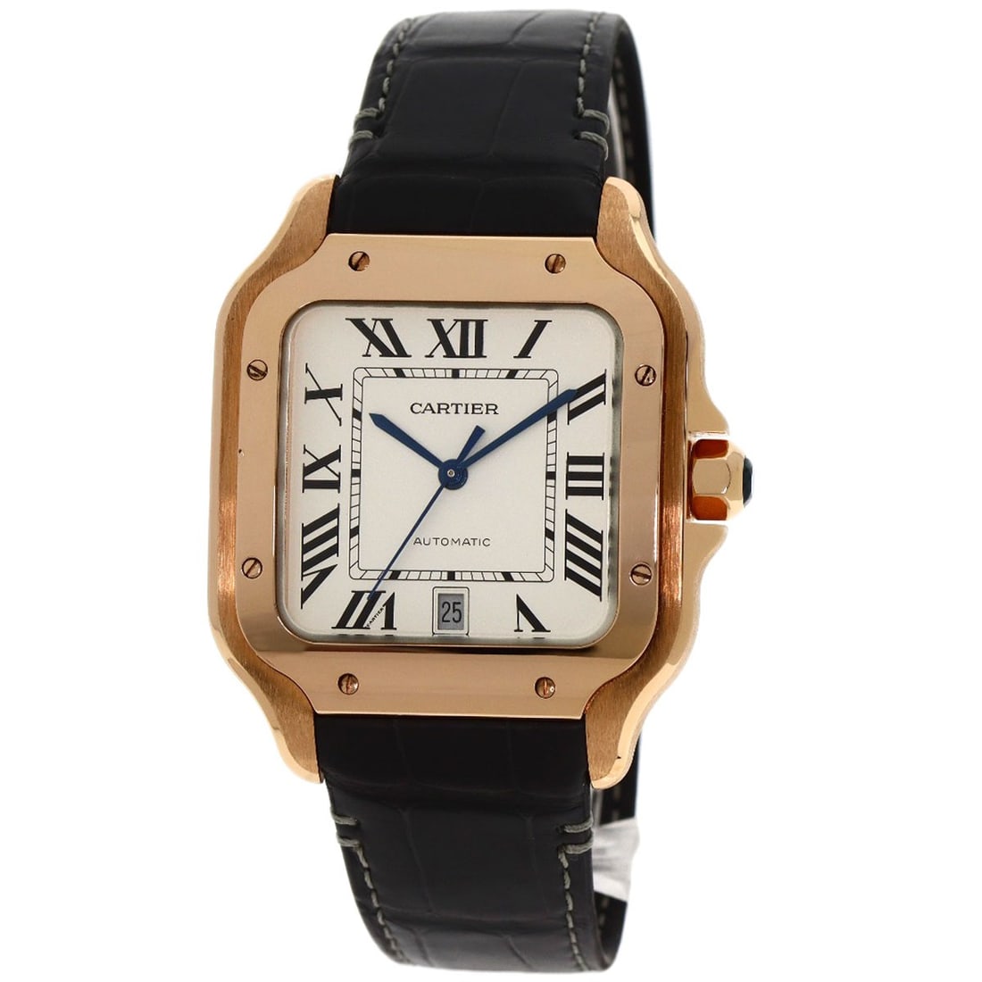CARTIER Santos de Cartier LM K18 Pink Gold/ Leather Watches WGSA0019 (1 of 20)