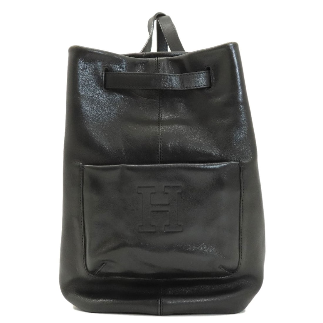 HIROFU Leather Daypack Backpack: HIROFU Leather Daypack Backpack HIROFU leather daypack backpack in black, styled as a Backpack A*, from Japan. Item Specifics: Brand: HIROFU Style: Backpack A* Daypack Exterior Material: Leather Color