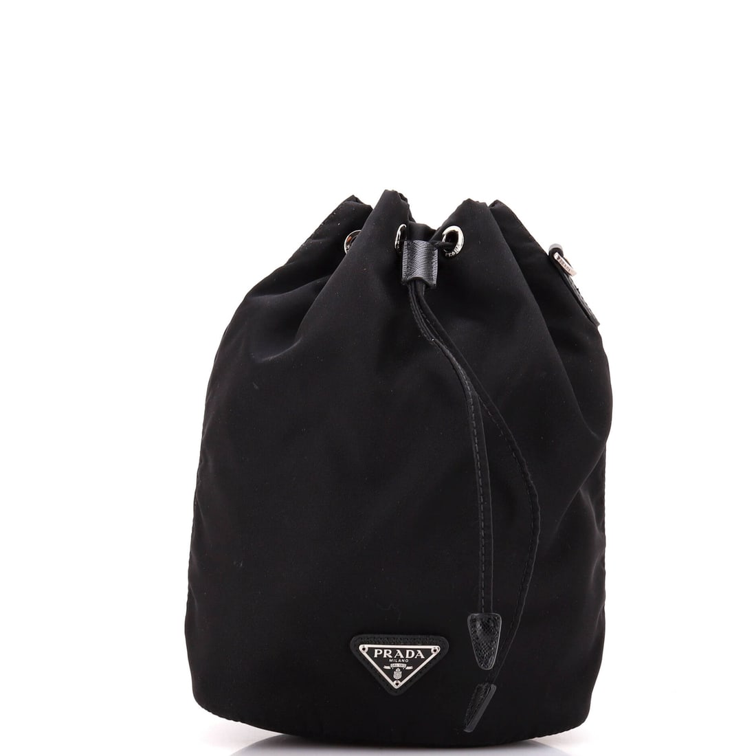 Prada Small Tessuto Drawstring Wristlet Bucket Bag (1 of 8)