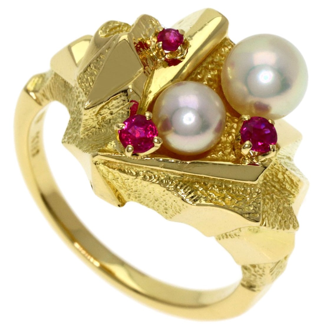 MIKIMOTO K18 Yellow Gold Pearl Ruby Ring: MIKIMOTO K18 Yellow Gold Pearl Ruby Ring MIKIMOTO's ring features K18 yellow gold with a pearl and ruby, available in a US ring size of 5.25, crafted in Japan. Item Specifics: Brand: MIKIMOTO Style: R