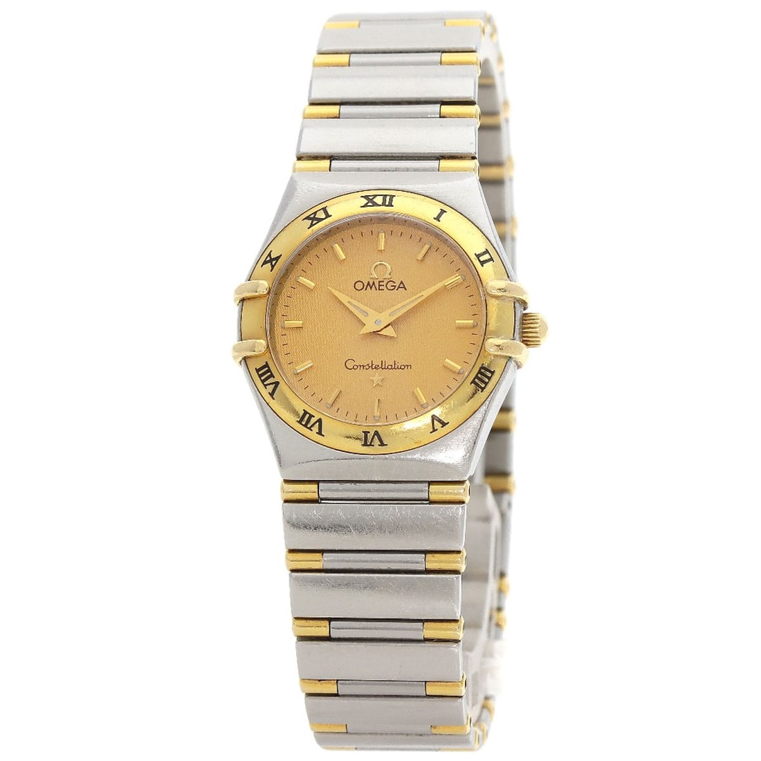 OMEGA Constellation Watches Stainless Steel/ SSxK18YG 1262.10: OMEGA Constellation Watches Stainless Steel/ SSxK18YG 1262.10 The OMEGA Constellation watch features a quartz movement, stainless steel with a gold accent, and an analog display, designed for a wrist