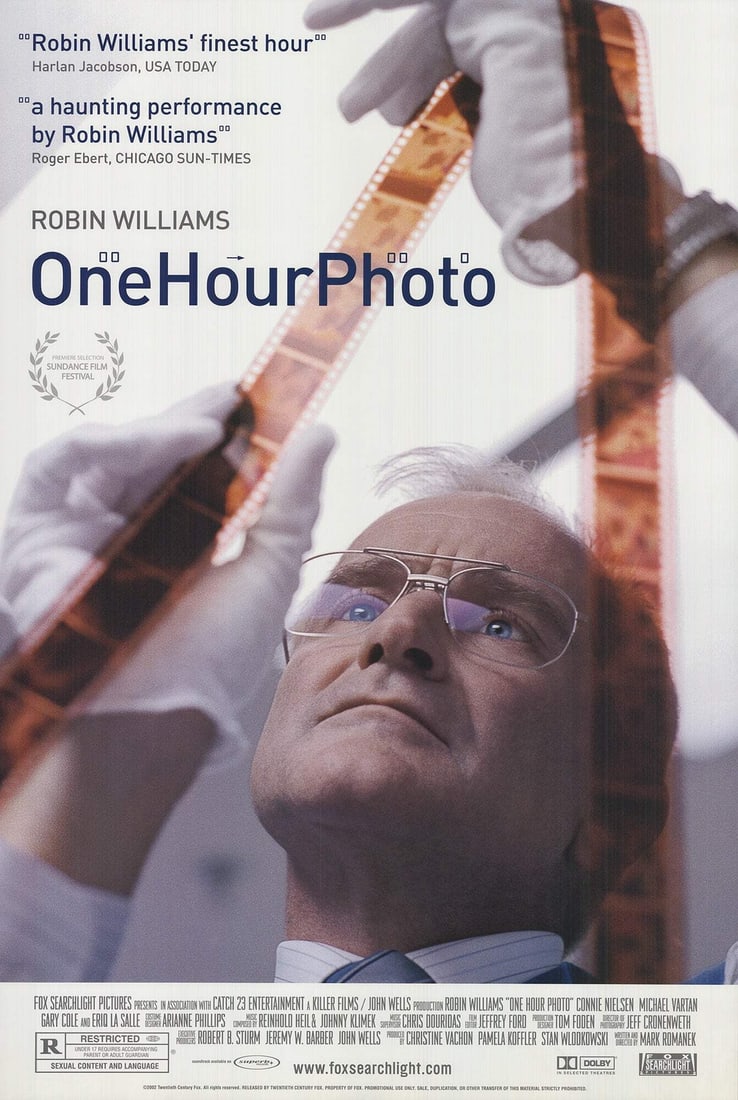 One Hour Photo Offset Lithograph 39.75" x 26.75" 2002: One Hour Photo Offset Lithograph 39.75" x 26.75" 2002 The offset lithograph 'One Hour Photo' from 2002 measures 39.75 x 26.75 inches and is in very good condition, with signs of handling. Item