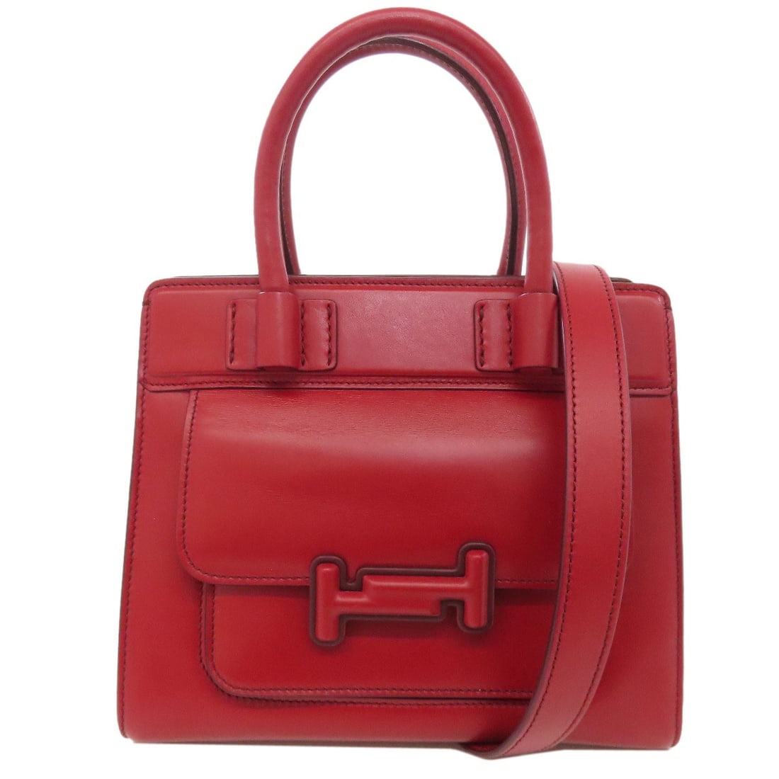 TODS Leather Double T 2WAY Handbag (1 of 20)