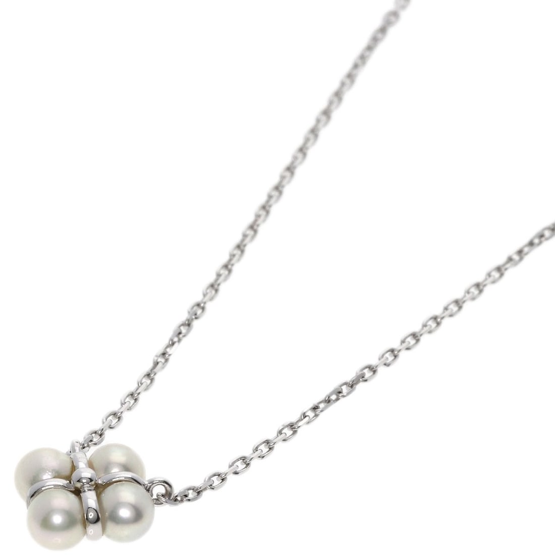 MIKIMOTO K18 White Gold Baby Pearl Perlita Necklace (1 of 5)