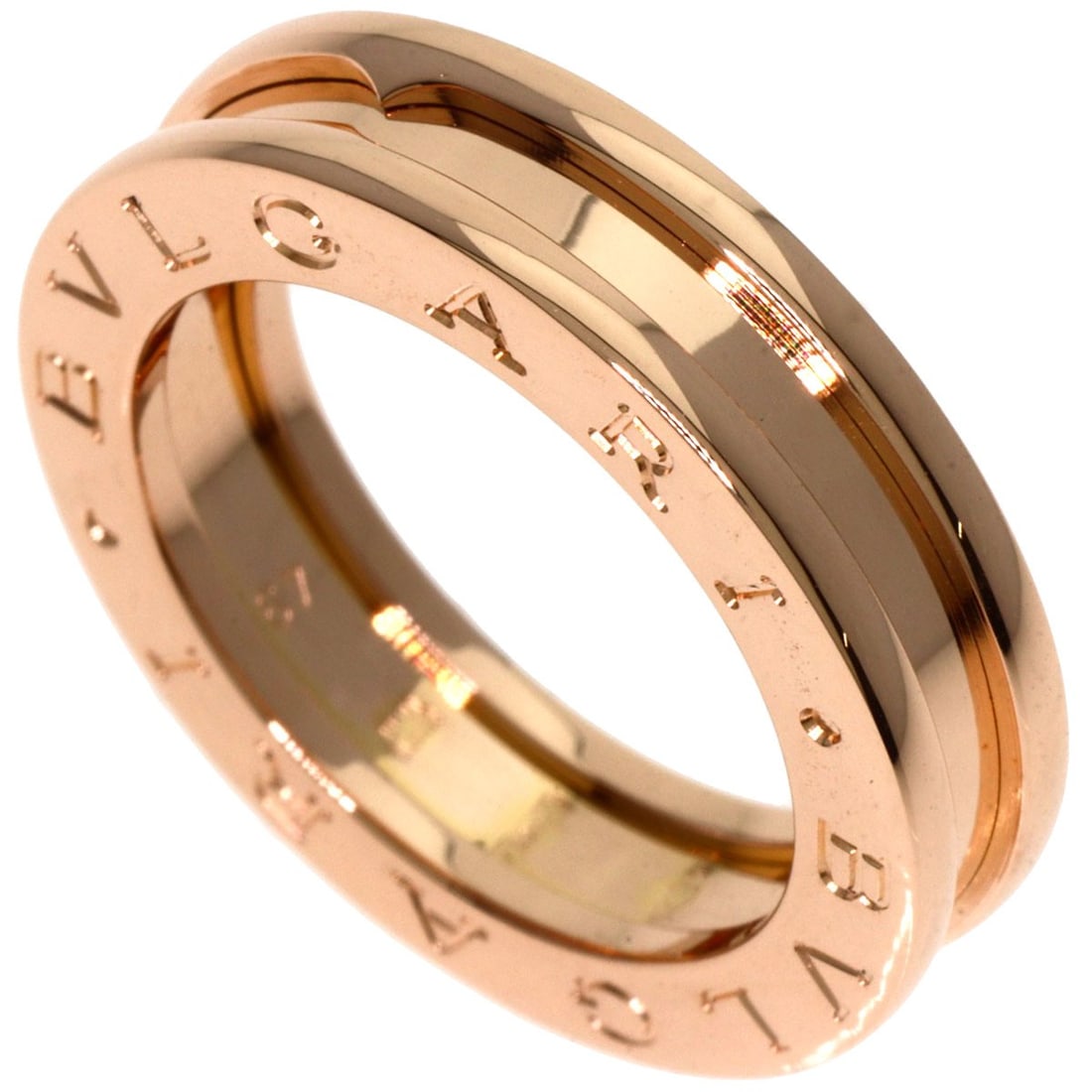 BVLGARI B.zero1 XS #49 Ring K18 Pink Gold 1 Band: BVLGARI B.zero1 XS #49 Ring K18 Pink Gold 1 Band The BVLGARI B.zero1 XS ring is crafted from K18 pink gold, is a US size 5, and contains no main stone. It is made in Italy. Item Specifics: Brand: