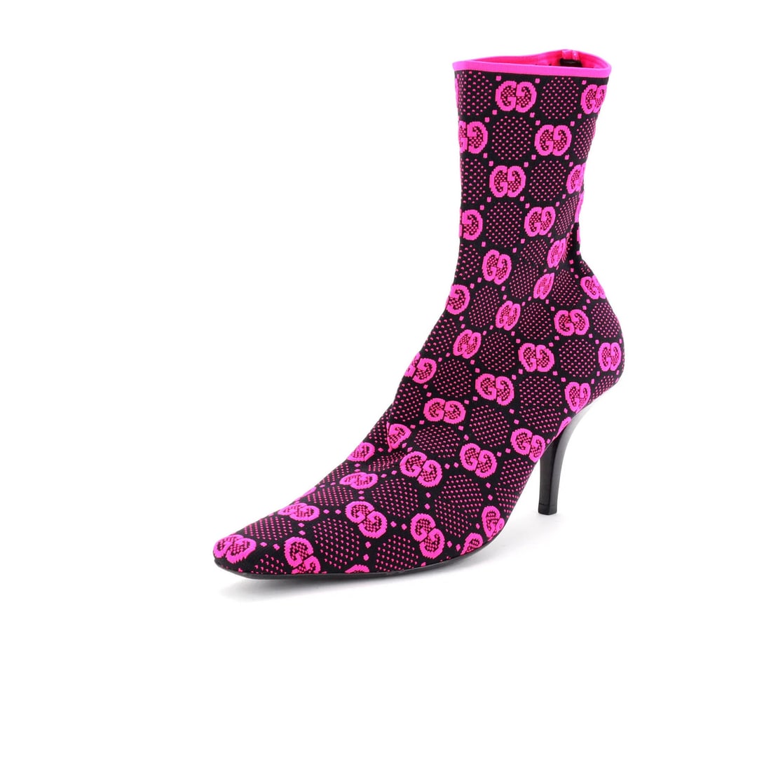 Gucci Women's GG Technical Fabric Pointy Toe Sock Boots (1 of 6)