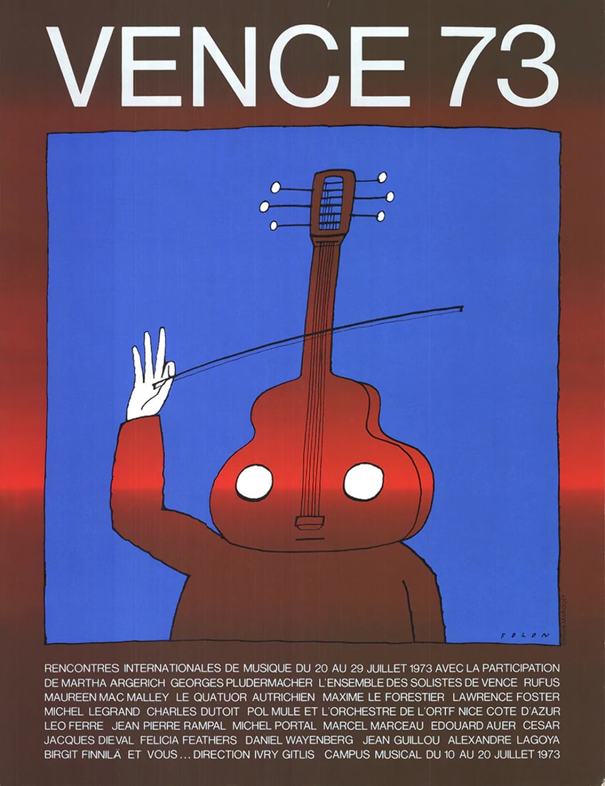 Venice 73 Lithograph 25.5" x 19.75" by JEAN-MICHEL FOLON 1973 Surrealism: Venice 73 Lithograph 25.5" x 19.75" by JEAN-MICHEL FOLON 1973 Surrealism This 1973 lithograph titled 'Venice 73' by Jean-Michel Folon measures 25.5" x 19.75" and is in very good condition with signs