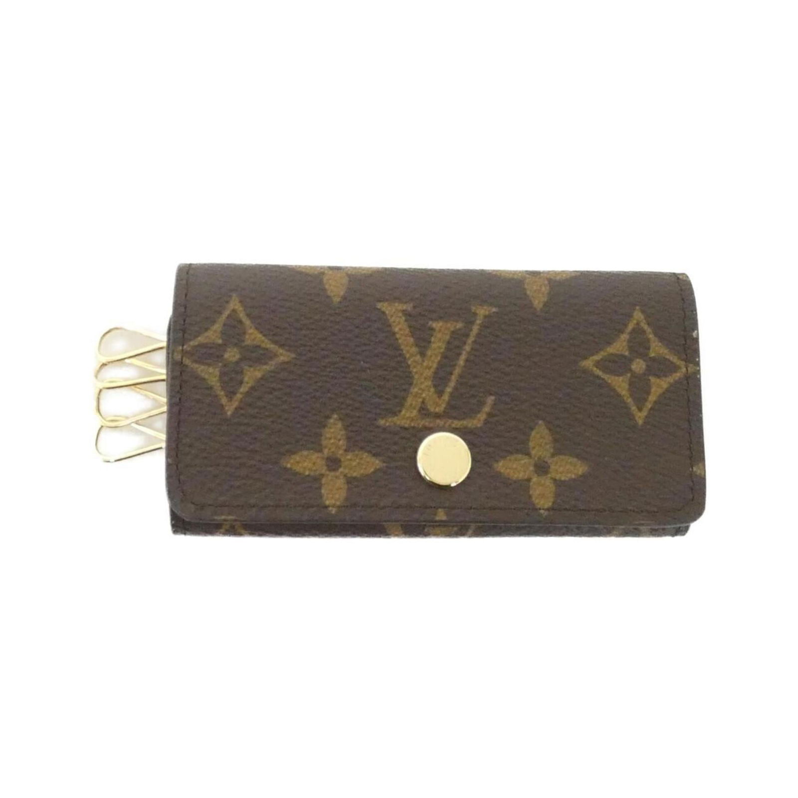 Keycase Louis Vuitton Coated Canvas: Keycase Louis Vuitton Coated Canvas Louis Vuitton keycase in marron coated canvas, suitable for men and women. Used in very good condition with some minor signs of wear. Item Specifics: Brand: Louis