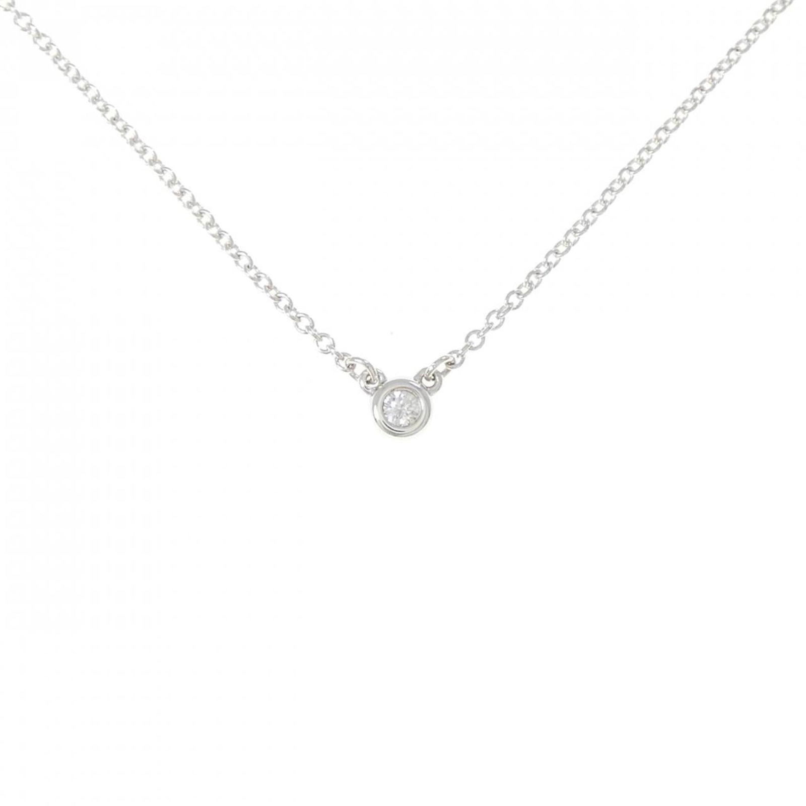 925 Tiffany Silver: 925 Tiffany Silver Tiffany 925 silver necklace for women featuring a diamond, with a neck circumference of 41 cm (16.14 inches), in very good used condition. Item Specifics: Brand: Tiffany Necklace Ty