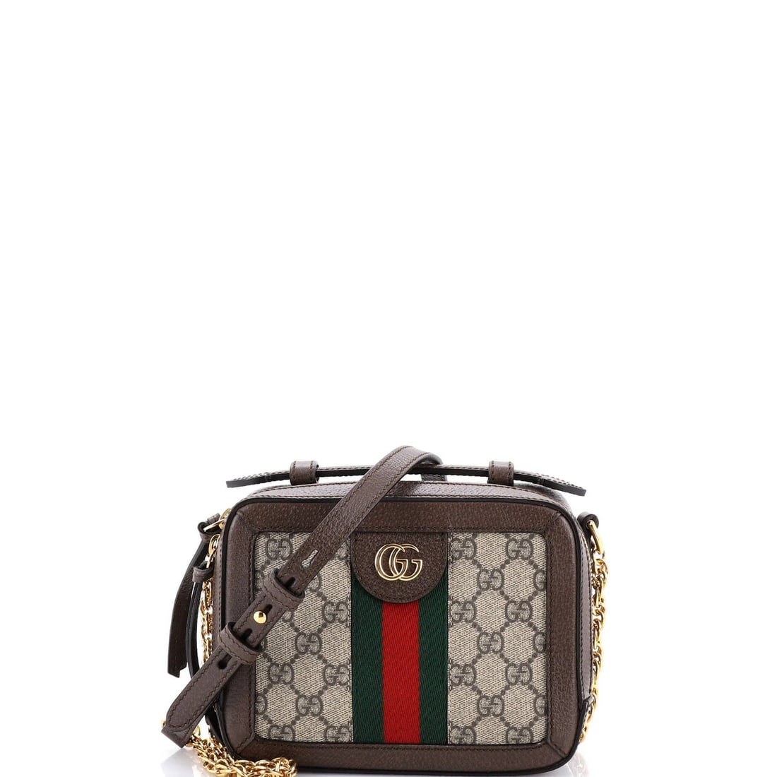 Gucci Ophidia Mini Zip Around Camera Bag GG Coated Canvas (1 of 5)