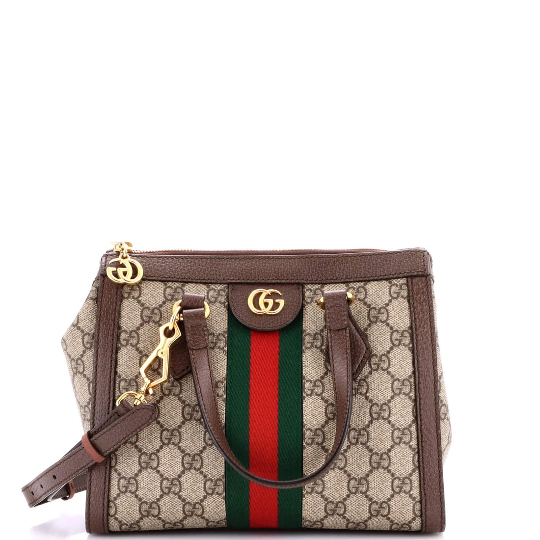 Gucci Small Ophidia Top Handle Tote GG Coated Canvas (1 of 7)