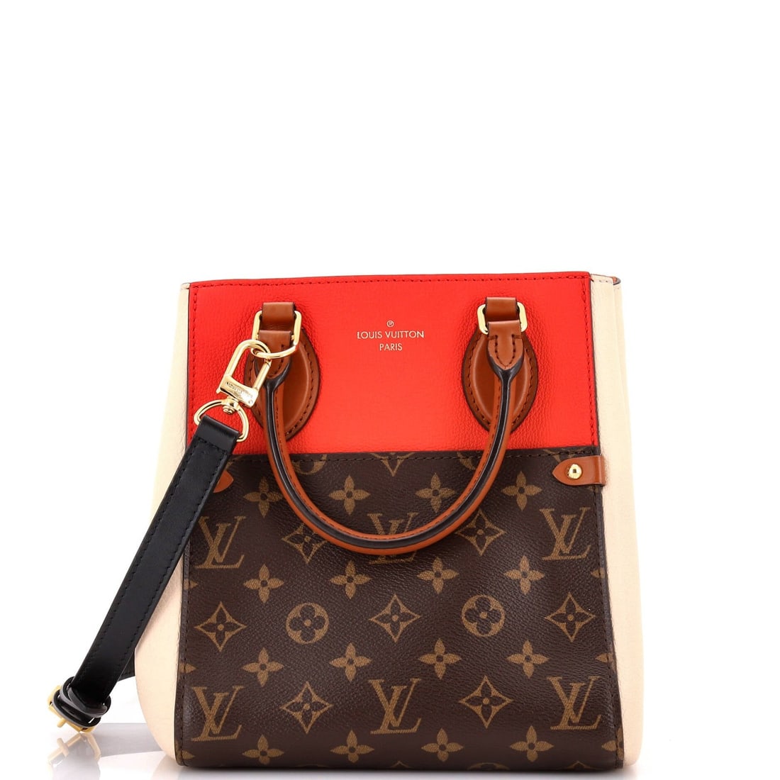 Louis Vuitton Monogram Canvas and Leather PM Fold Tote (1 of 7)