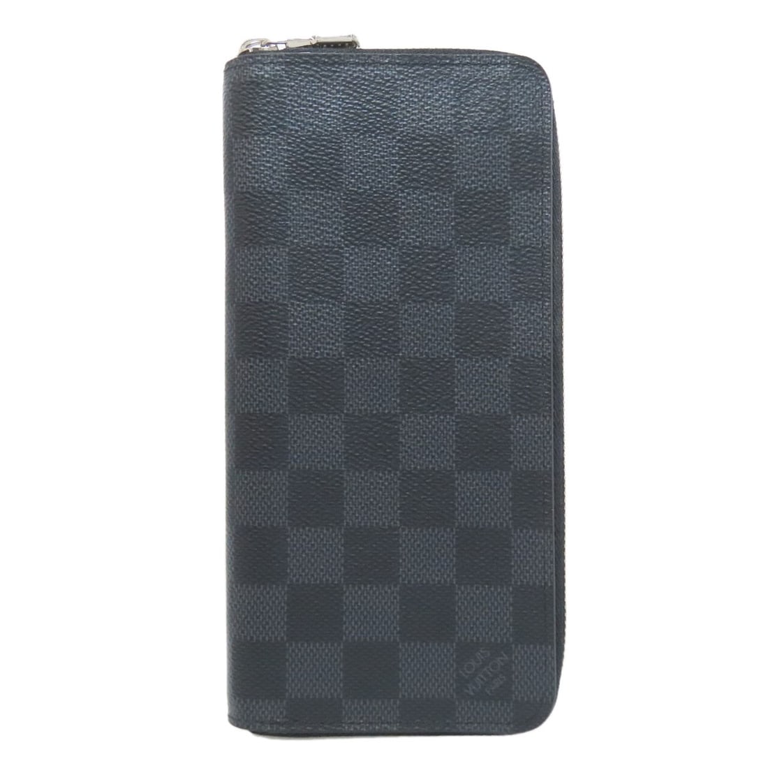Zippy Vertical Long Wallet with Coin Pocket LOUIS VUITTON: Zippy Vertical Long Wallet with Coin Pocket LOUIS VUITTON Zippy Vertical Long Wallet by Louis Vuitton is a graphite damier canvas long wallet with a coin pocket, made in France. Item Specifics: