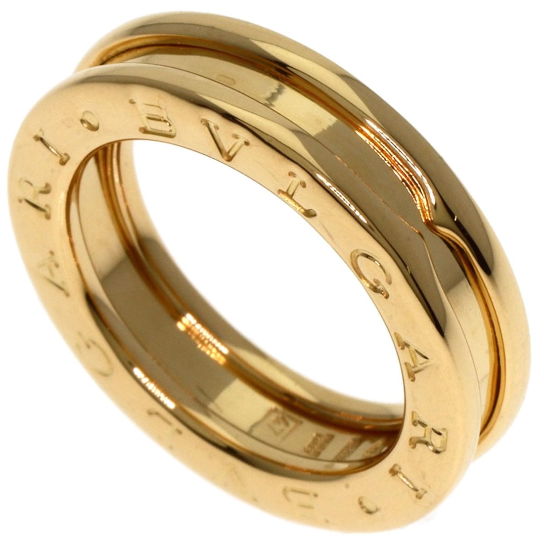 BVLGARI B.zero1 Ring K18 Yellow Gold #47 Band: BVLGARI B.zero1 Ring K18 Yellow Gold #47 Band The BVLGARI B.zero1 Ring is an elegant jewelry piece made of K18 yellow gold, sized at 4.25 US. This luxurious ring is crafted in Italy and does not featu