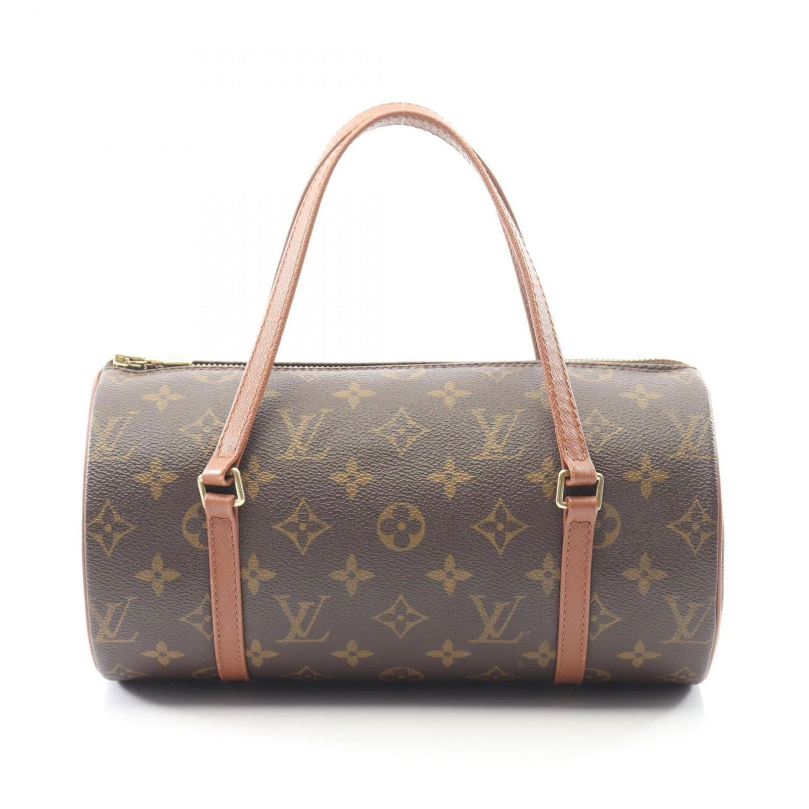 Louis Vuitton Coated Canvas Handbag: Louis Vuitton Coated Canvas Handbag This Louis Vuitton handbag is made of coated canvas and leather, measuring 13cm x 26cm x 13cm. It is in very good used condition with minor traces of use and scratc