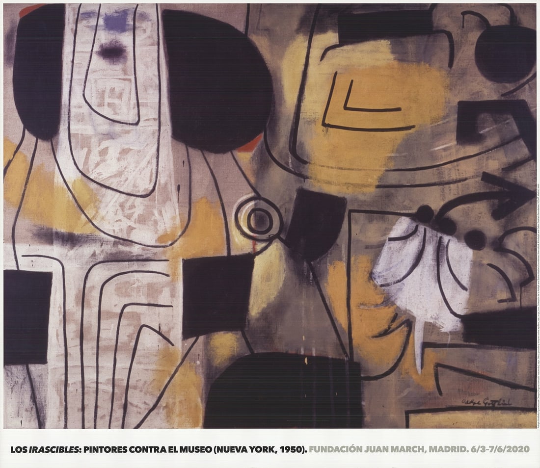 ADOLPH GOTTLIEB Figurations of Clangor Offset Lithograph 26.75" x 30.75" 2020 Ab (1 of 14)