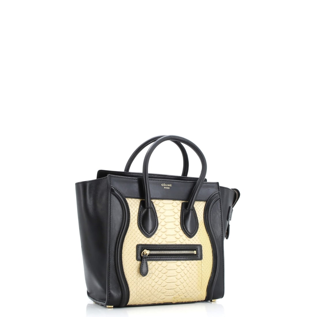 Micro Python and Leather Luggage Bag by Celine - 2