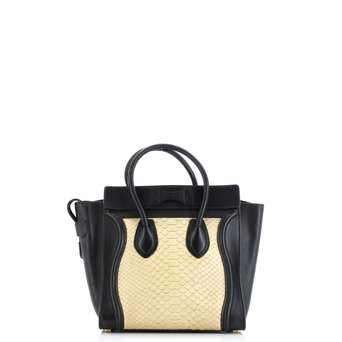 Micro Python and Leather Luggage Bag by Celine - 3