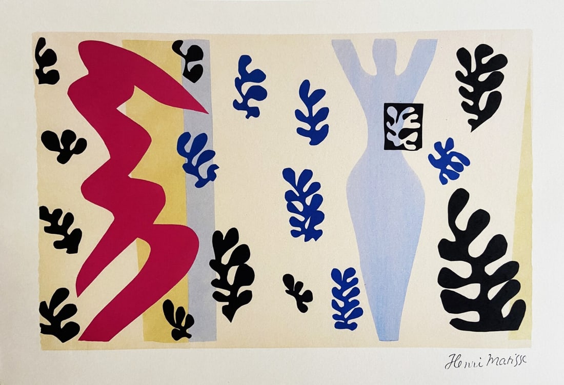 Henri Matisse 1948 Lithograph Signed COA Mourlot Limited Op 2000 (1 of 6)