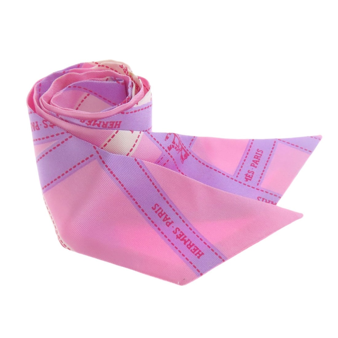 HERMES Silk Twilly Scarf (1 of 8)