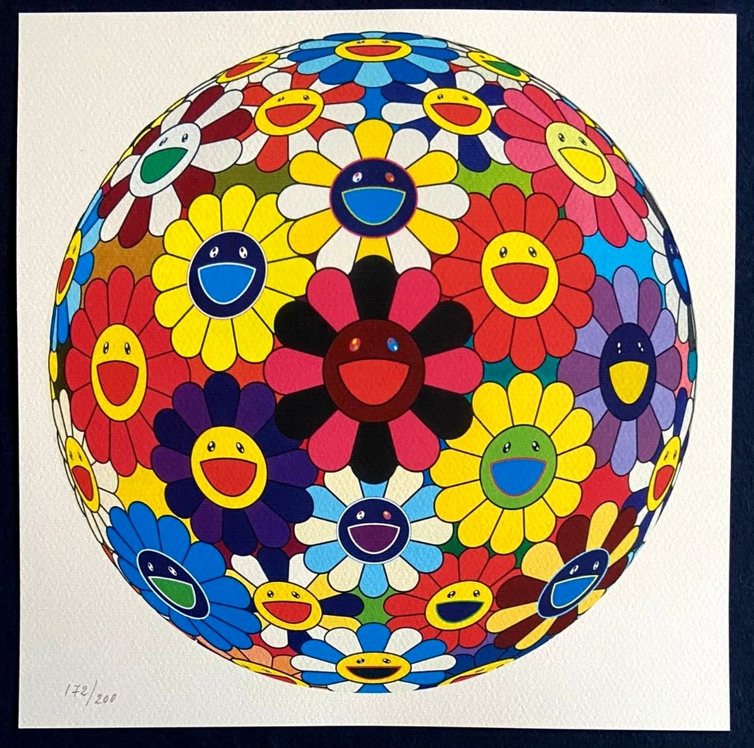 Takashi Murakami Lithograph Mori Museum COA Numbered in Pencil 200es (1 of 7)