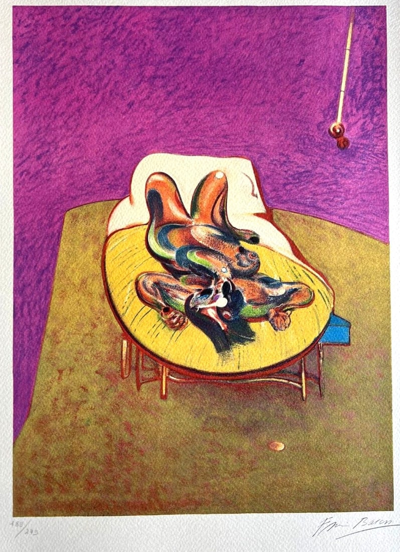 Francis Bacon Lithograph COA Signed, Numbered in Pencil Crayon 275ES (1 of 11)