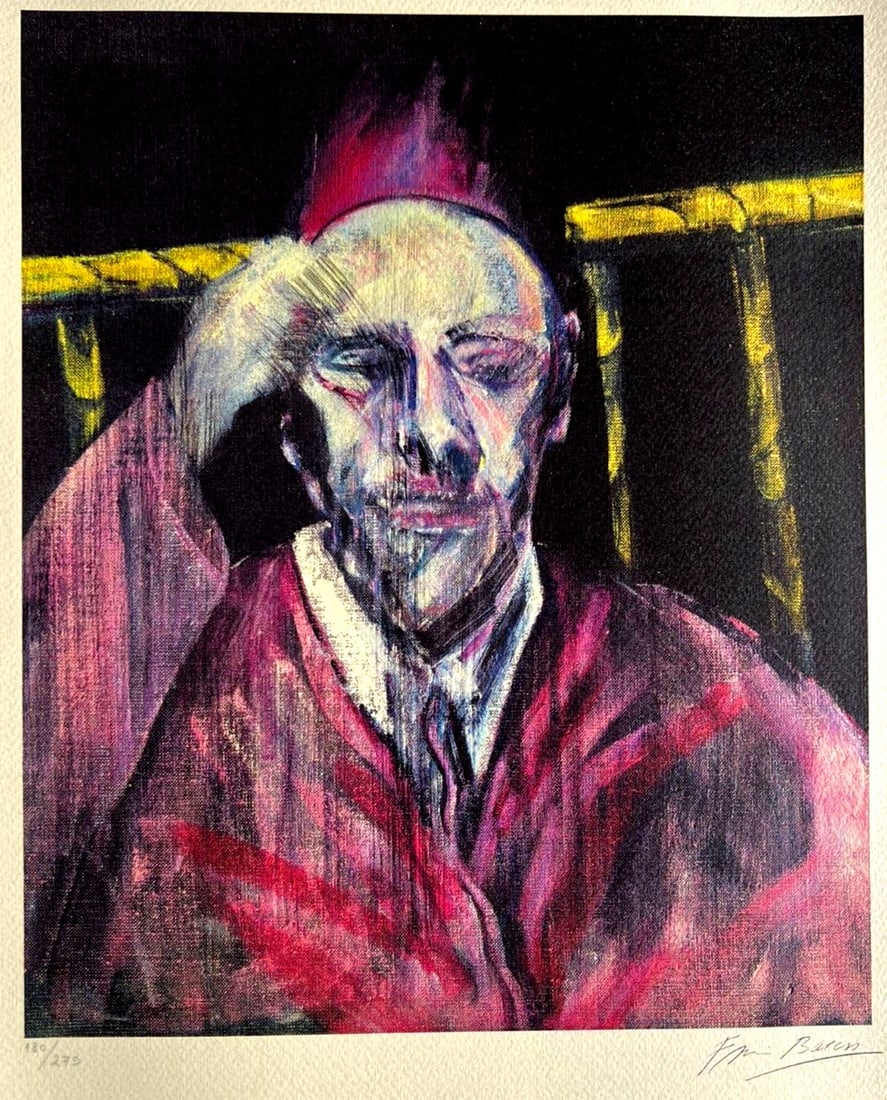 275 Francis Bacon Lithograph COA Signed Pen Numbered Pencil Limited (1 of 10)