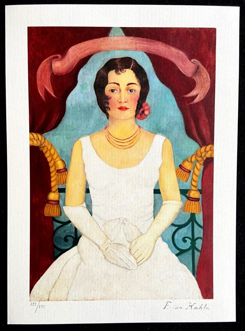 Frida Kahlo Lithograph Signed Certified Numbered By Hand (1 of 11)