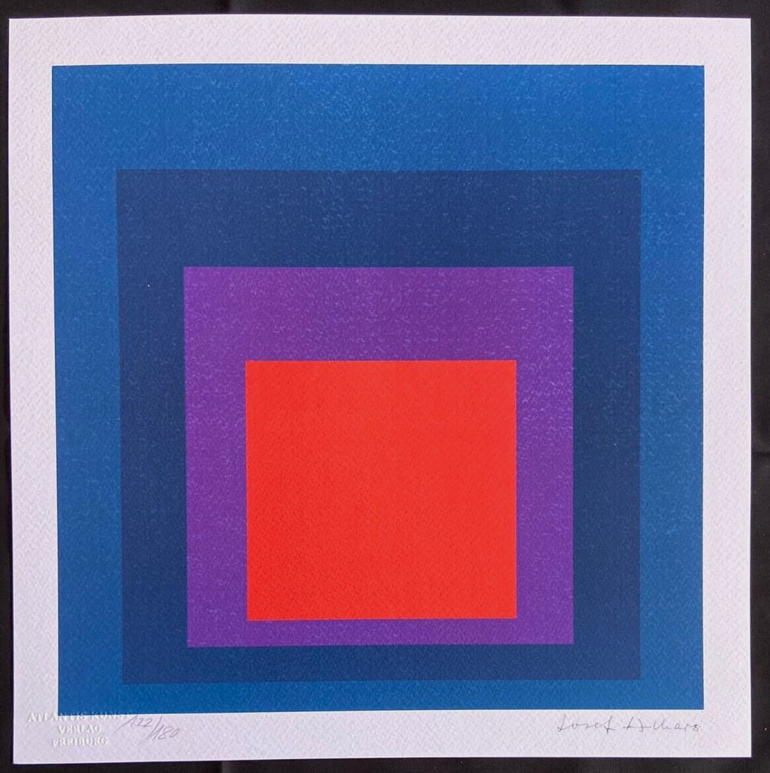 Albers Lithograph COA Signed Numbered Hand Stamped (1 of 9)