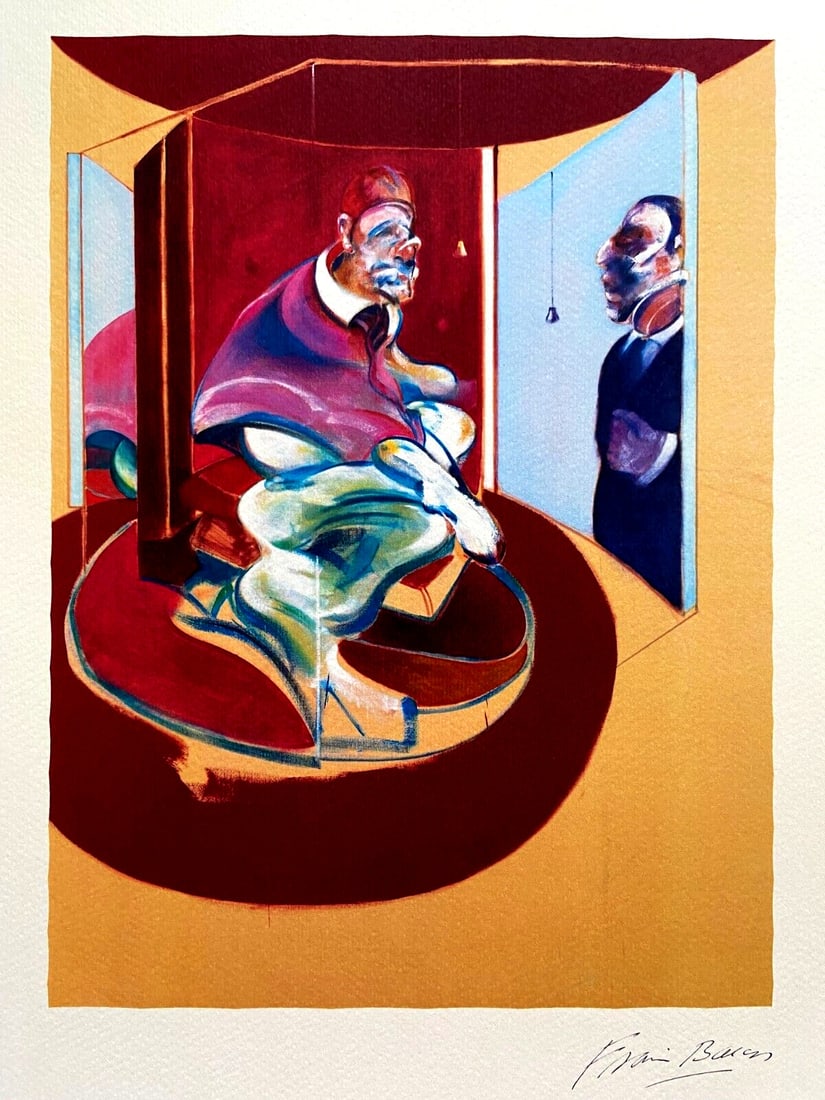 Francis Bacon Lithograph Signed Limited Edition 350 COA Met Museum (1 of 9)