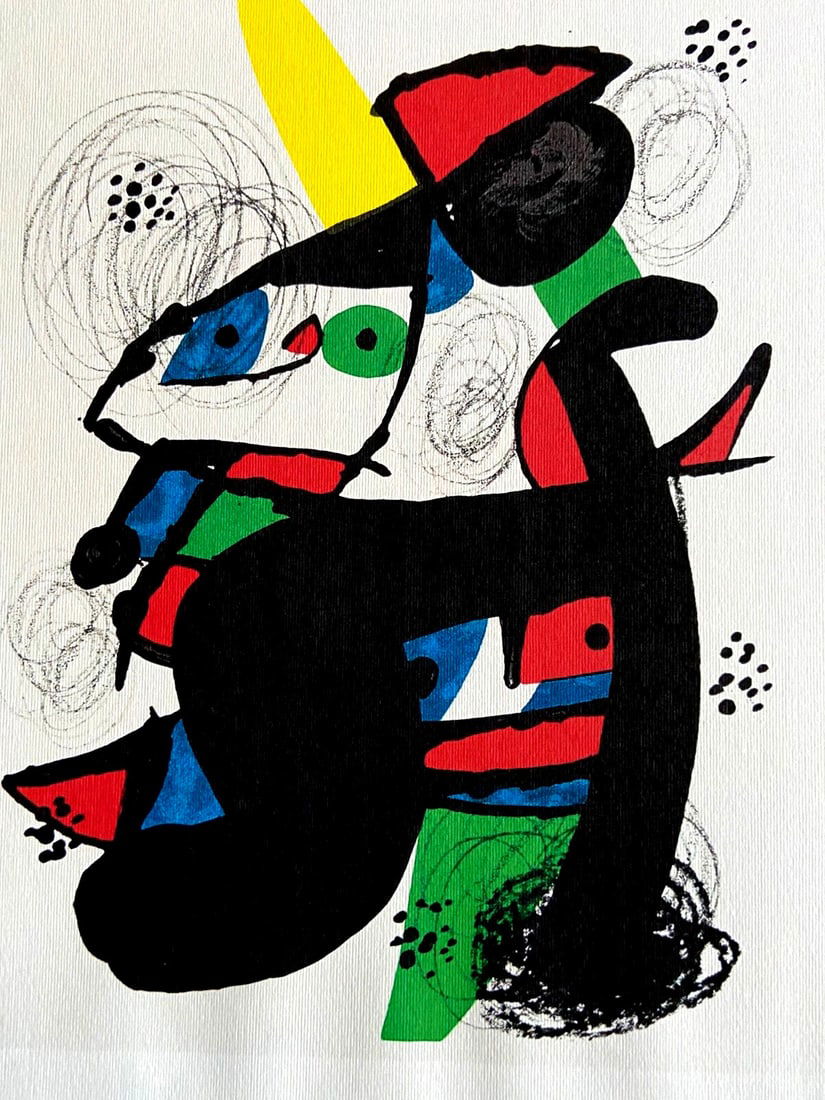 Joan Mir Lithograph COA Certified Signed (1 of 6)