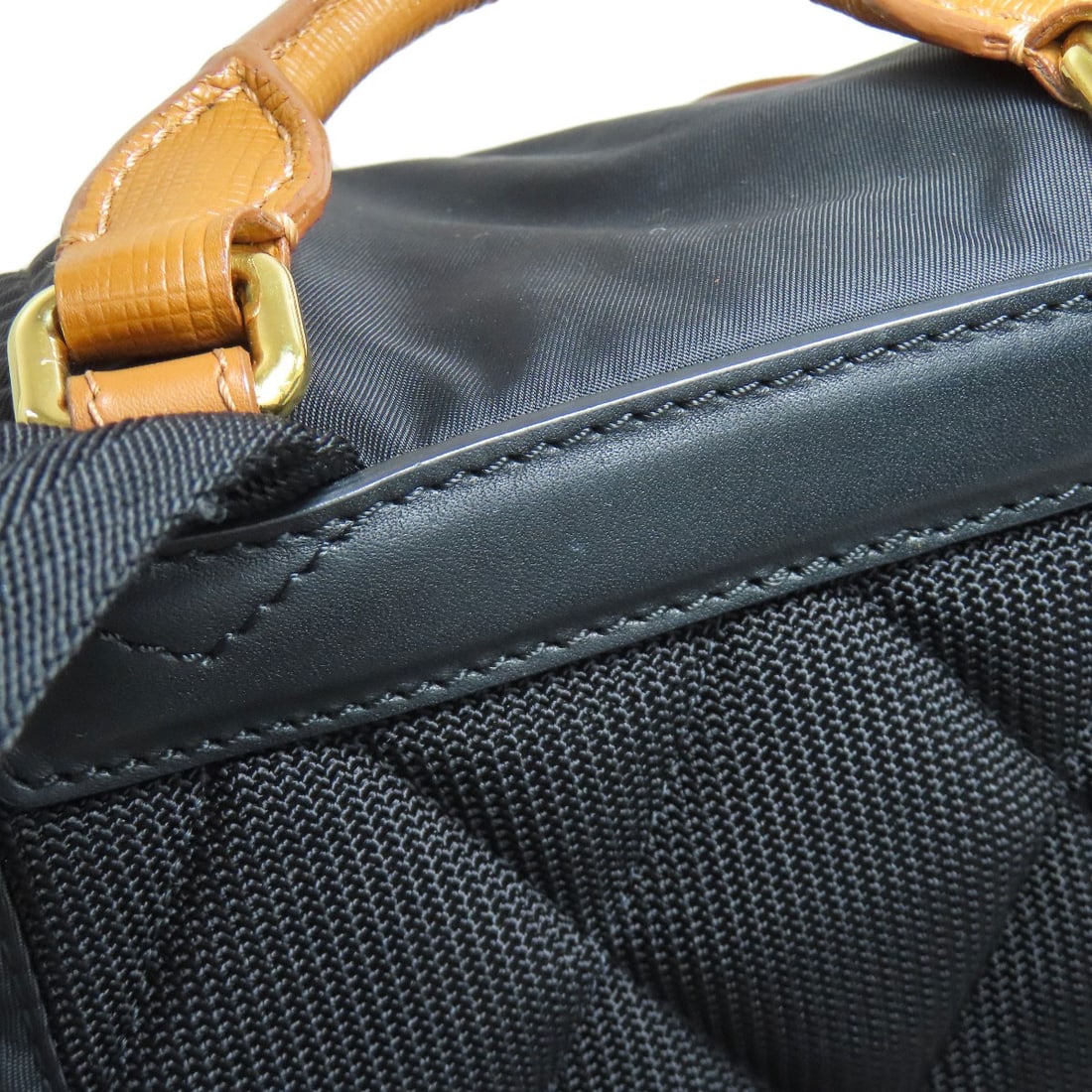 Burberry Logo Nylon Leather Backpack Daypack - 16