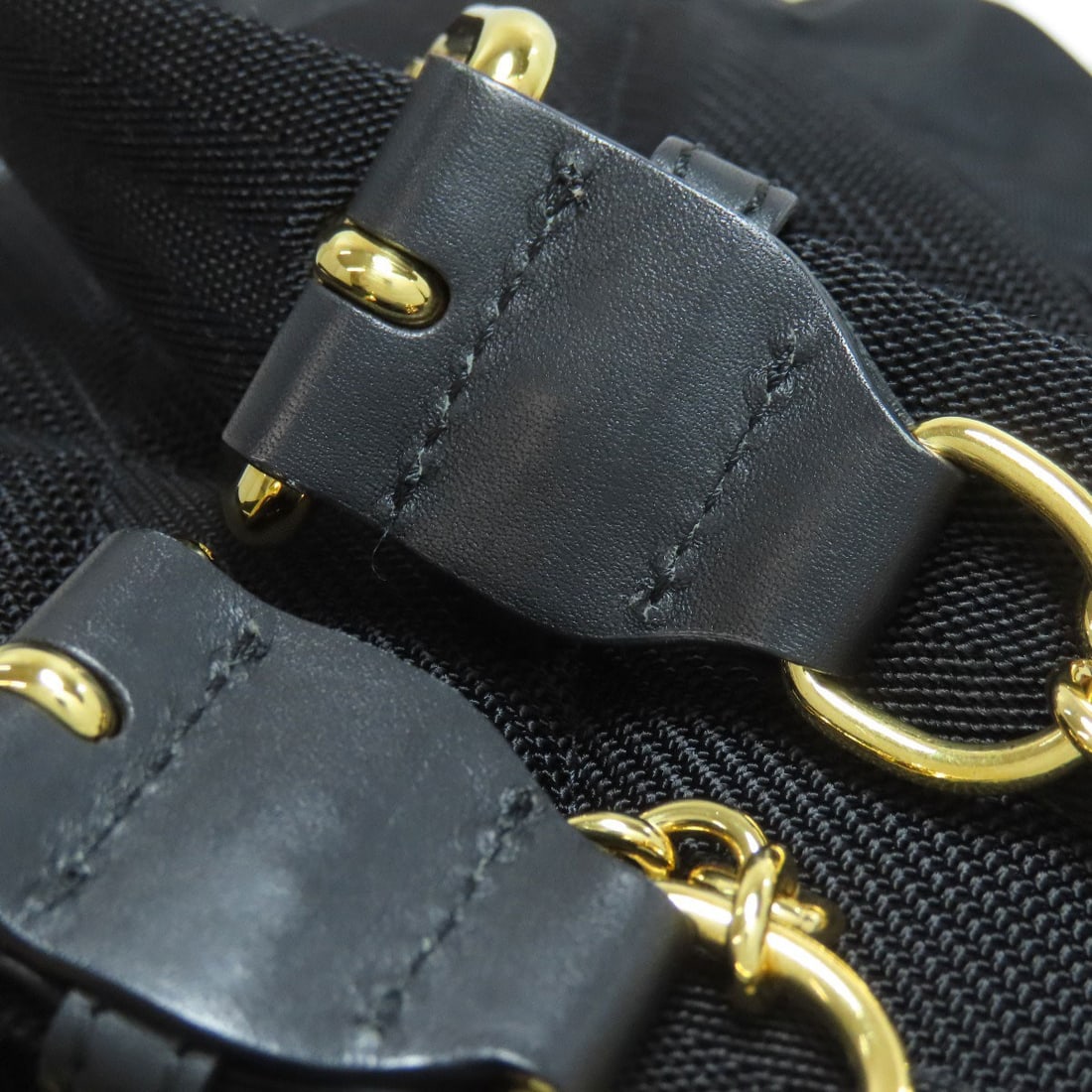 Burberry Logo Nylon Leather Backpack Daypack - 19