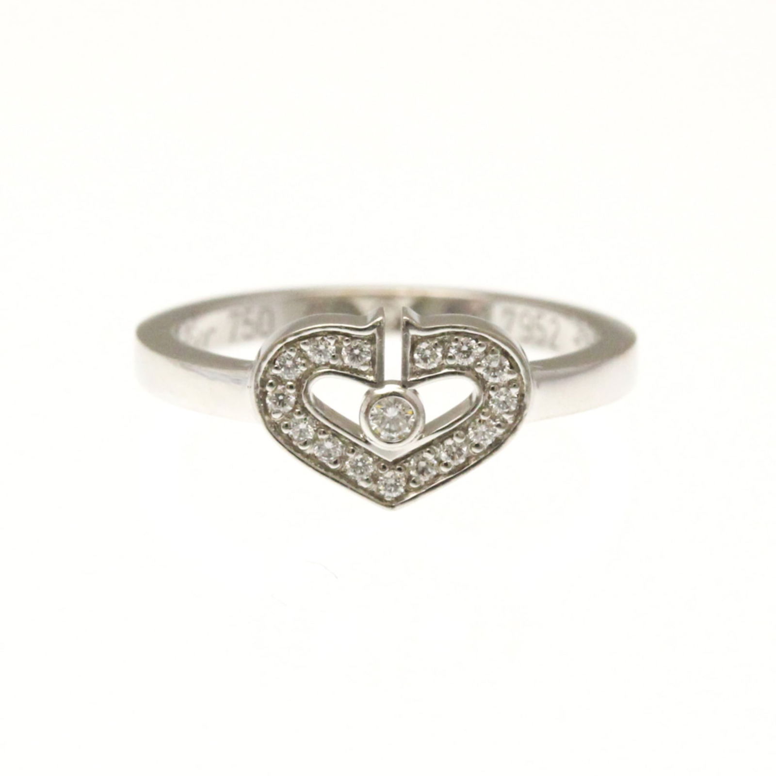 Cartier 18K White Gold Band Ring (1 of 12)