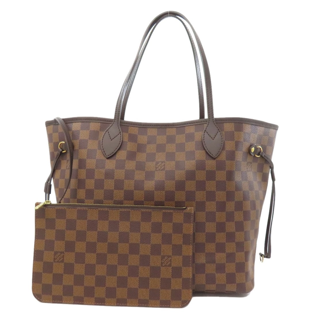 Damier Canvas LOUIS VUITTON Neverfull MM USA Tote Bag N40599: Damier Canvas LOUIS VUITTON Neverfull MM USA Tote Bag N40599 LOUIS VUITTON Damier Canvas Neverfull MM Tote Bag N40599 in brown features durable canvas construction, ideal for daily use. Item Specifics