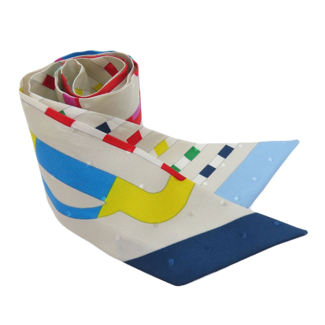 HERMES Silk Twilly Scarf (1 of 9)