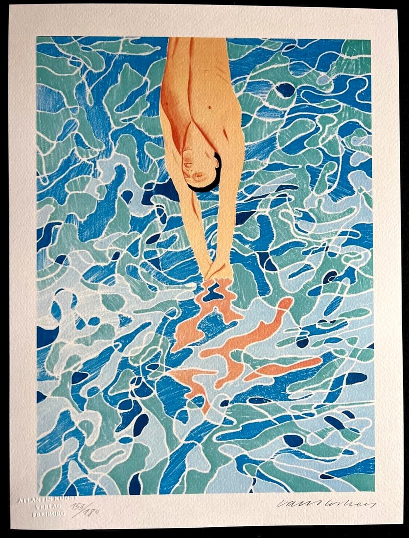 Signed David Hockney Lithograph with COA - 2