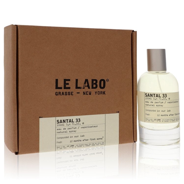 Le Labo Santal 33 Eau De Parfum Spray: Le Labo Santal 33 Eau De Parfum Spray Le Labo Santal 33 Eau De Parfum spray for women, with a size of 3.4 oz. Item Specifics: Brand: Le Labo Size: 3.4 oz Eau De Parfum Spray Grams: 500 Type: Eau De Pa