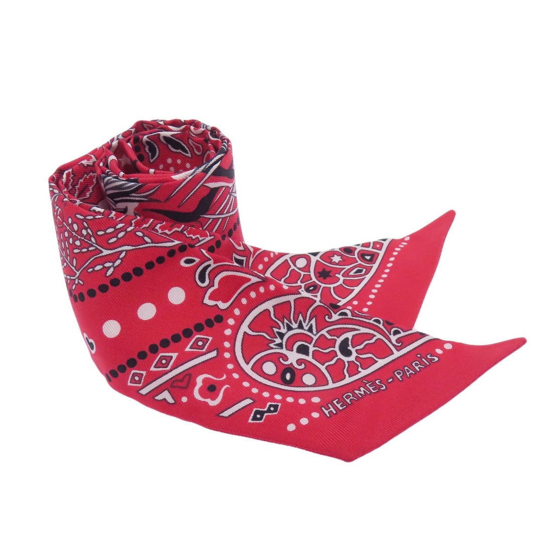 HERMES Silk Twilly Scarf (1 of 6)