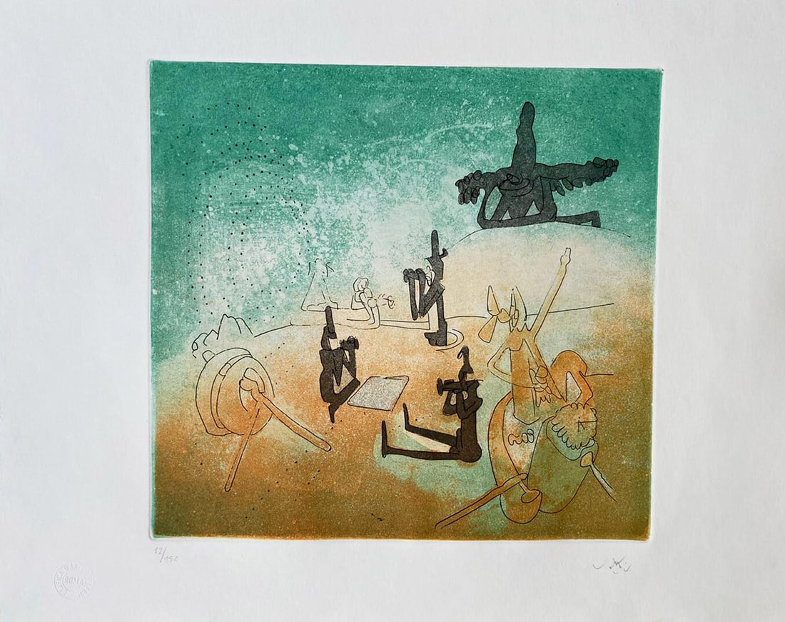 Roberto Sebastian Matta Etching Hand-Signed Numbered in Pencil (1 of 7)