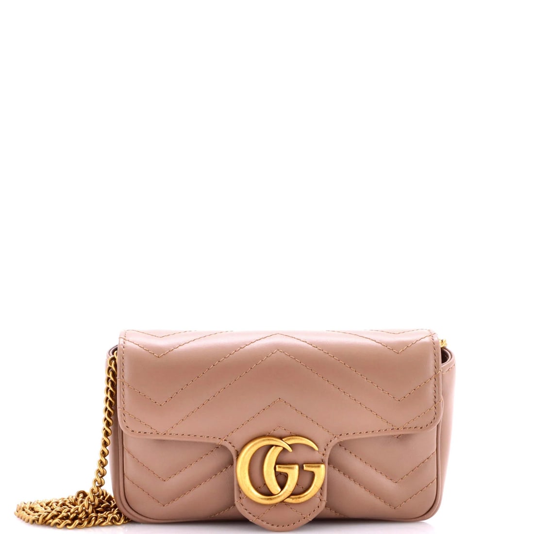 Gucci Mini GG Marmont Flap Bag Matelasse Leather (1 of 7)