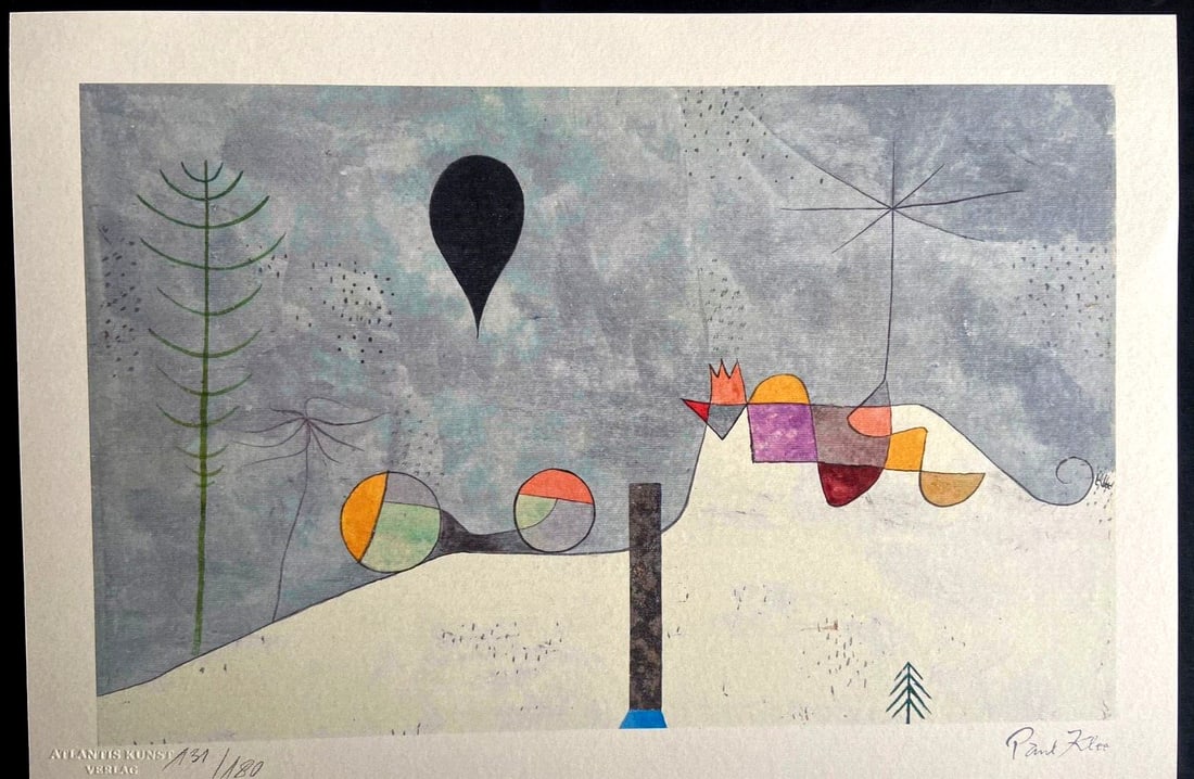 Paul Klee Lithograph Signed & Numbered COA by Piet Mondrian (1 of 11)